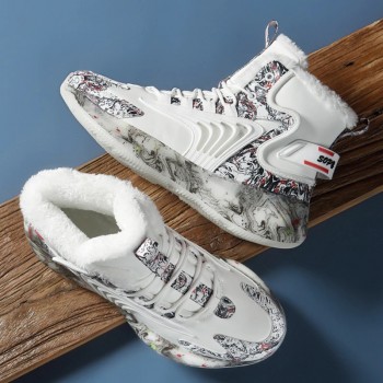 Winter Slippers Warm Men Shoes Waterproof Non-Slip Plush Sneakers